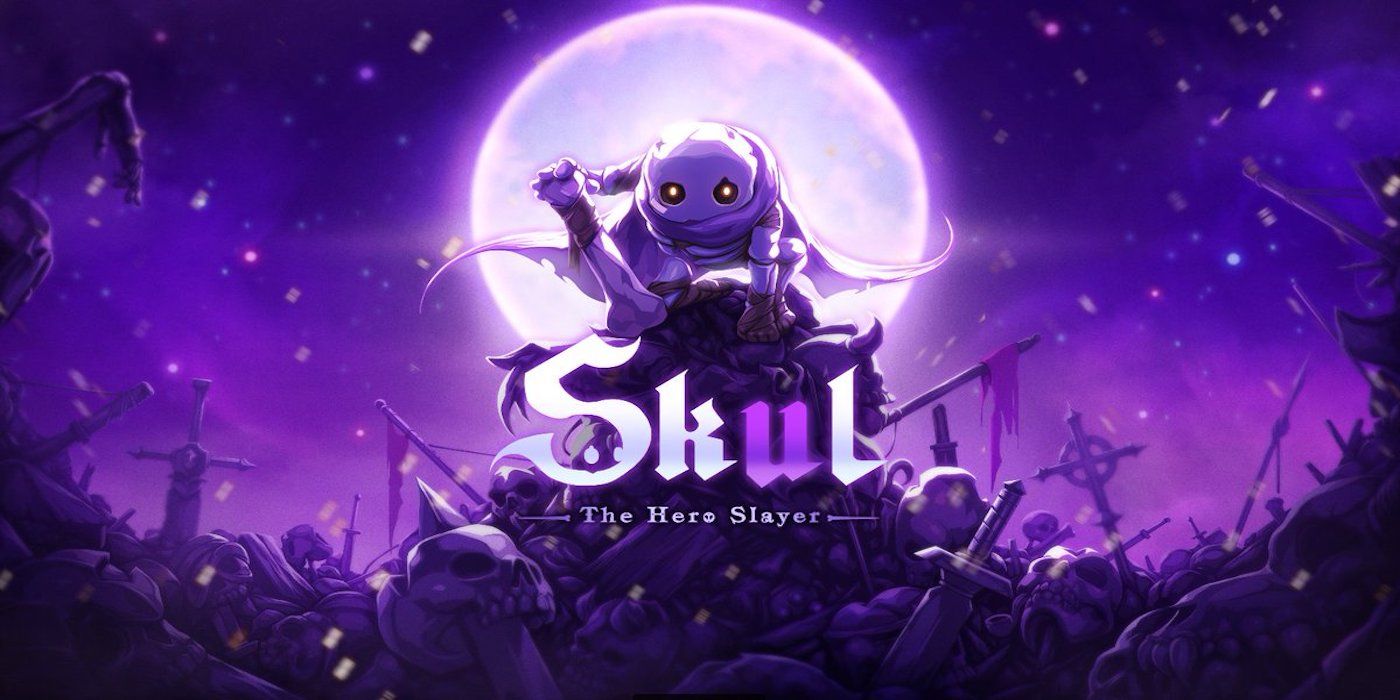 Skul The Hero Slayer promo art with skul on some bones