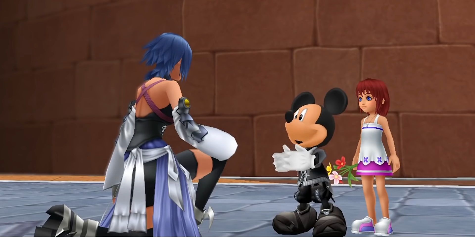 Kingdom Hearts: Aqua Saves Kairi with King Mickey