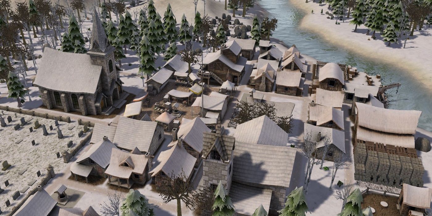 Banished snowy village