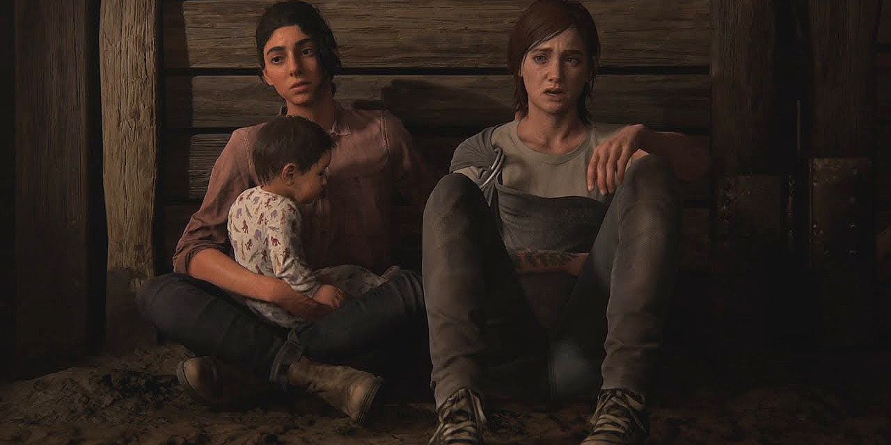 Ellie and Dina in The Last of Us 2