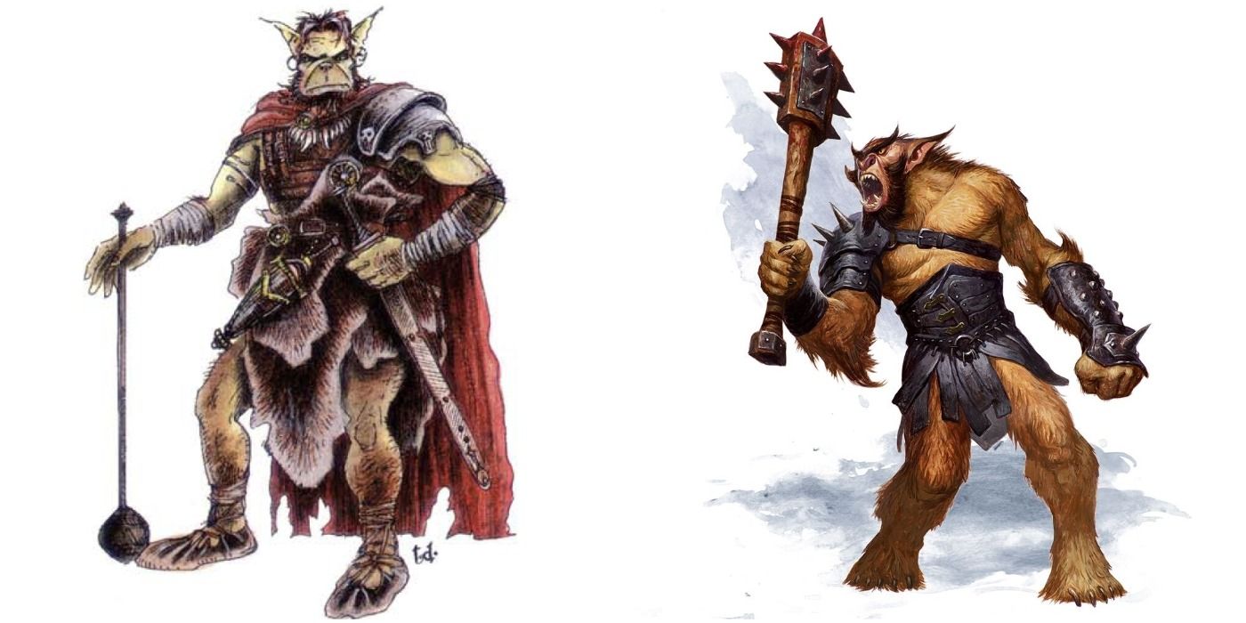 Dungeons & Dragons - Bugbear in 2e and 5e