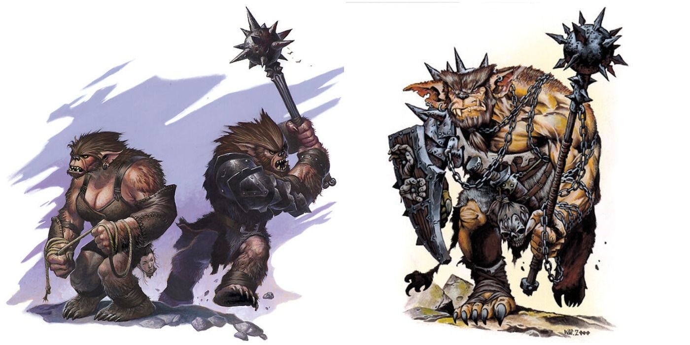 Bugbear in Dungeons & Dragons 4e and 3.5