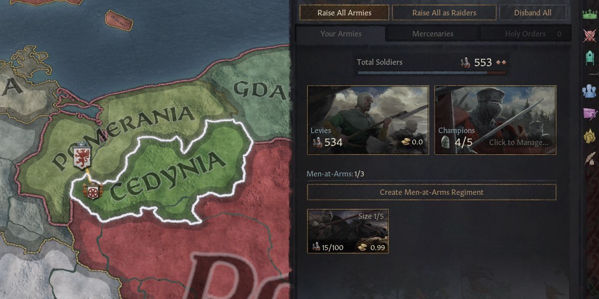 Crusader Kings 3 military overview