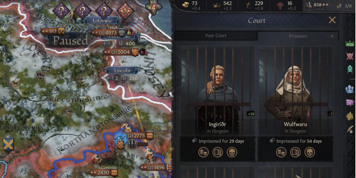 Crusader Kings 3 prison overview
