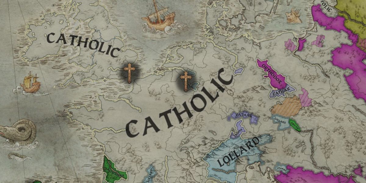 Crusader Kings 3 Religious map mapmode