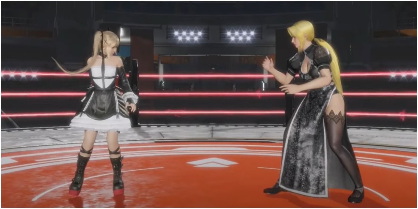 Dead or Alive 6 - Two female fighters about to start a round
