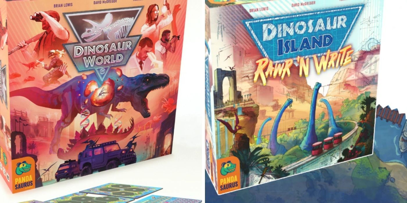 Dinosaur World and Rawr and Write tabletop games
