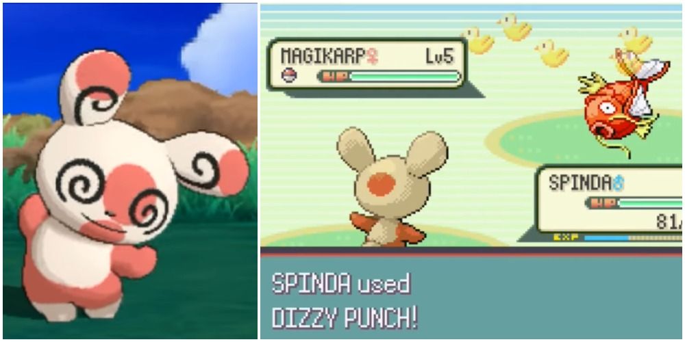 Dizzy Punch Spinda Pokémon Video Game