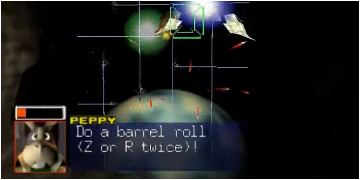 Star Fox 64: Do a barrel roll!