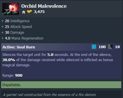 Dota 2 Orchid Malevolance