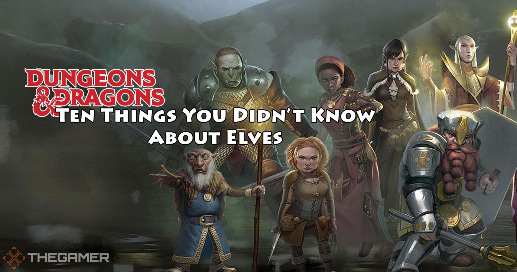 The Elf Race for Dungeons & Dragons (D&D) Fifth Edition (5e) - D&D