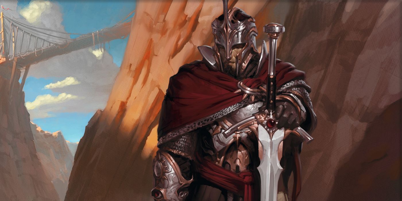 Dungeons & Dragons Armored Warrior Holding A Greatsword