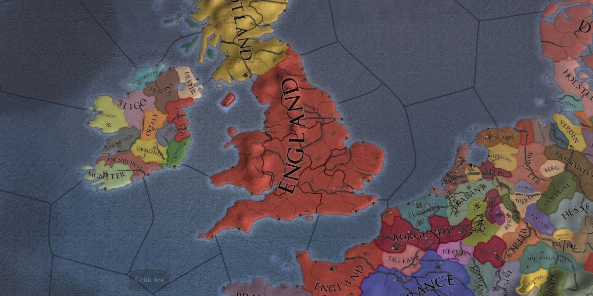 England's starting position in 1444
