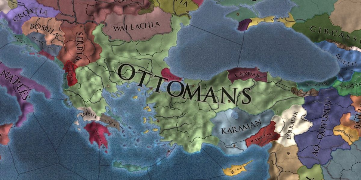 Ottomans starting position in 1444