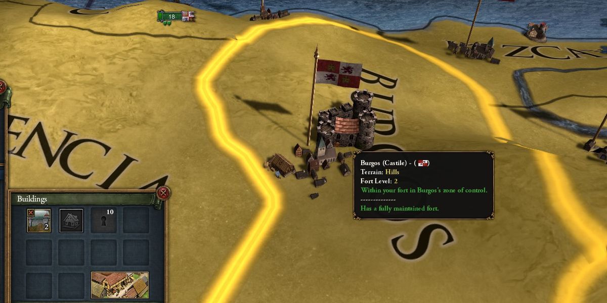 Europa Universalis 4 castilian fort