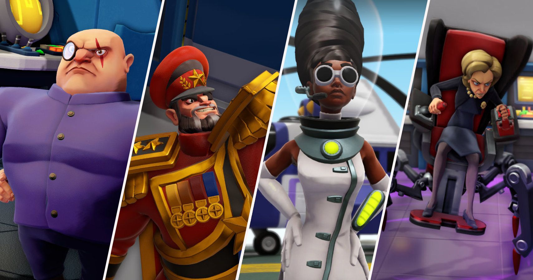 Meeting the Mastermind characters of Evil Genius 2: World Domination