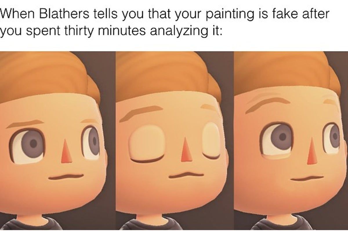 Fake Painting Pain Animal Crossing Reaction Meme