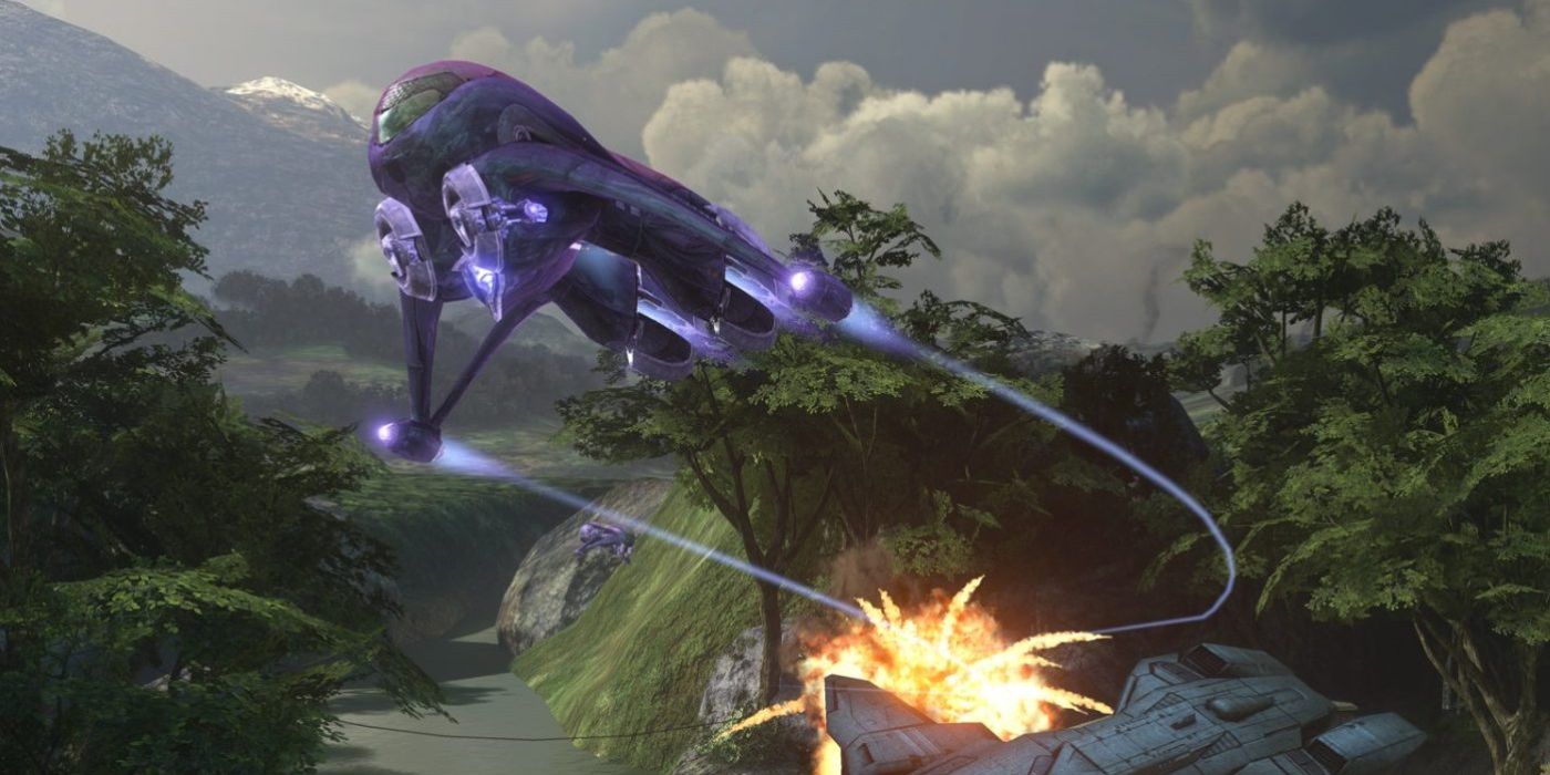 Halo Screenshot Of Banshee Flying Away