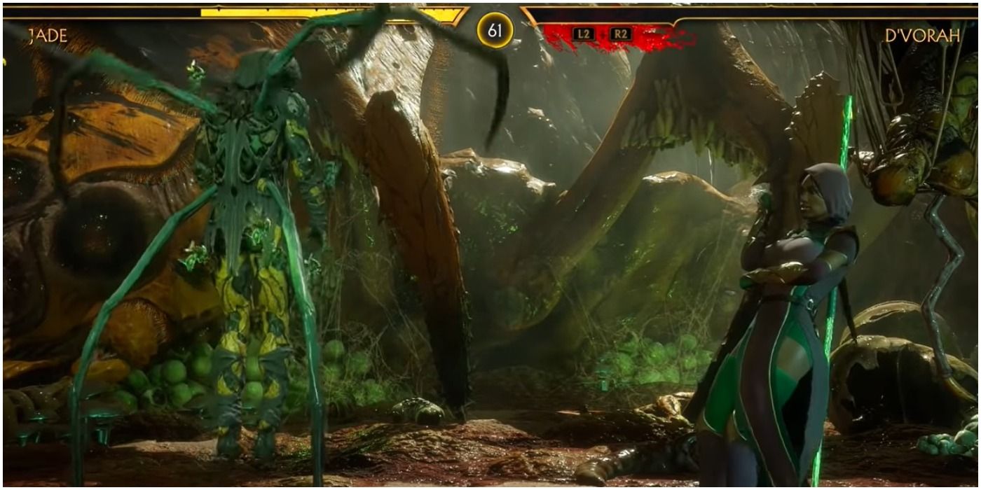 Jade wins against D'Vorah - Mortal Kombat