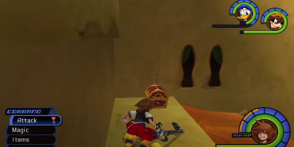 Hidden chest in Agrabah in Kingdom Hearts