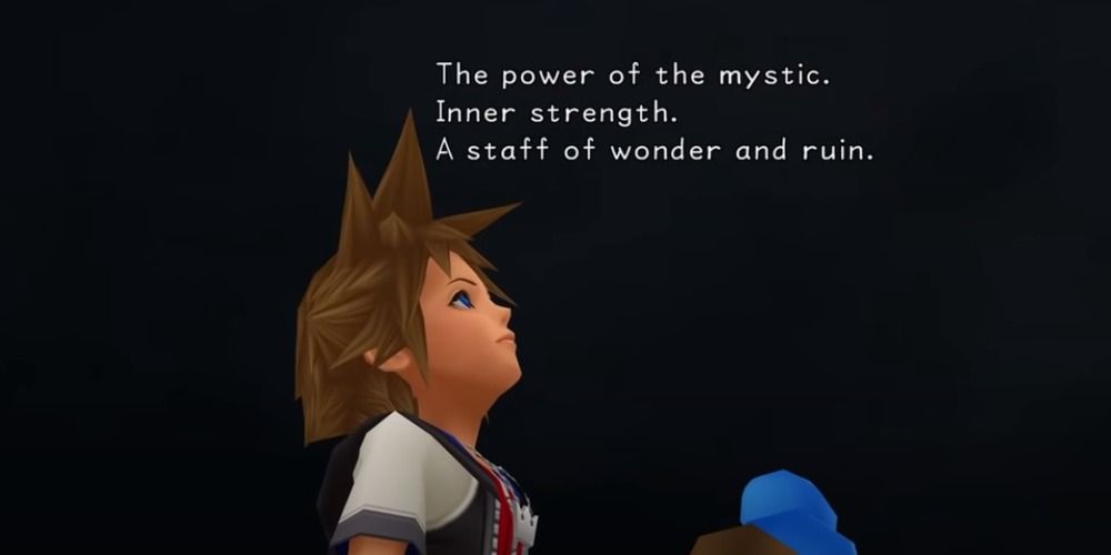 Sora holding the Dream Staff in Kingdom Hearts