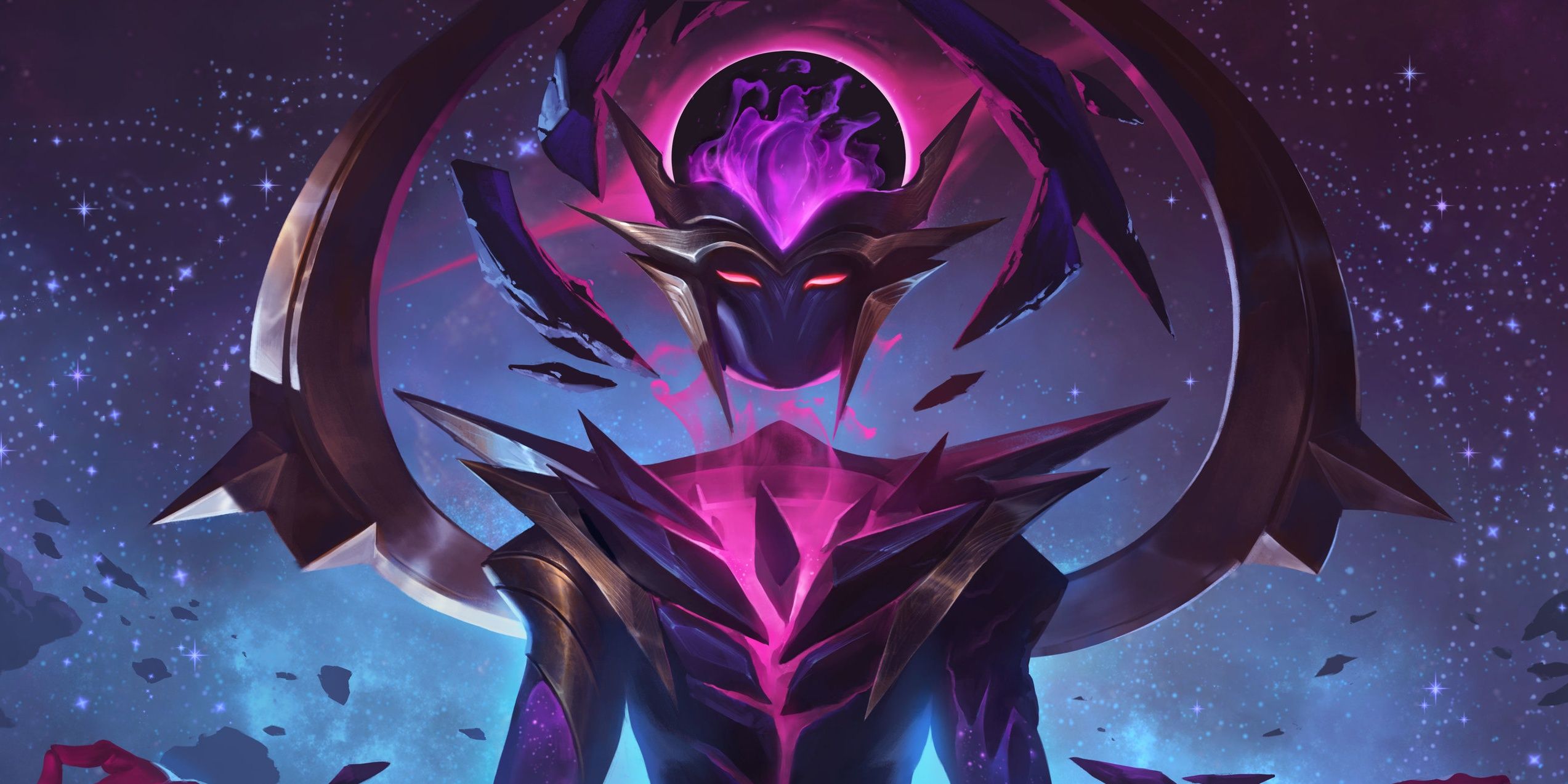 League Of Legends Darkstar Karma Sitting Meditating Purple Skin