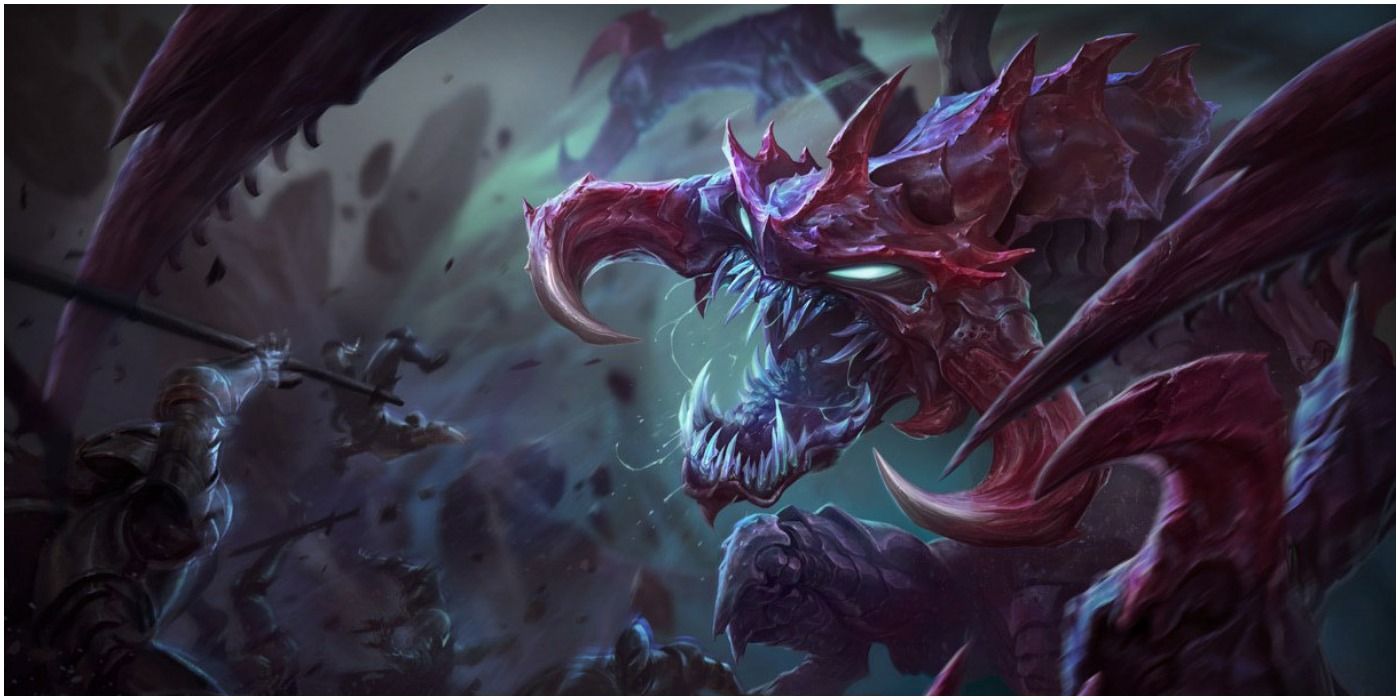 League of Legends - Cho'Gath Attacks Soldiers