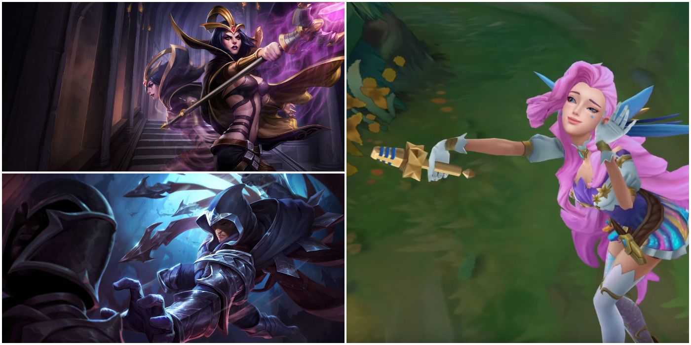 League of Legends Seraphine with Leblanc and Talon Splash Arts