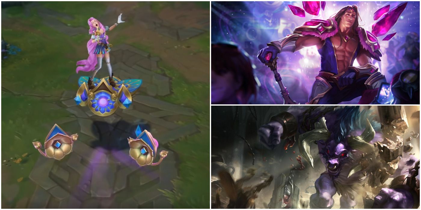 League of Legends Seraphine with Taric and Alistar Splash Arts