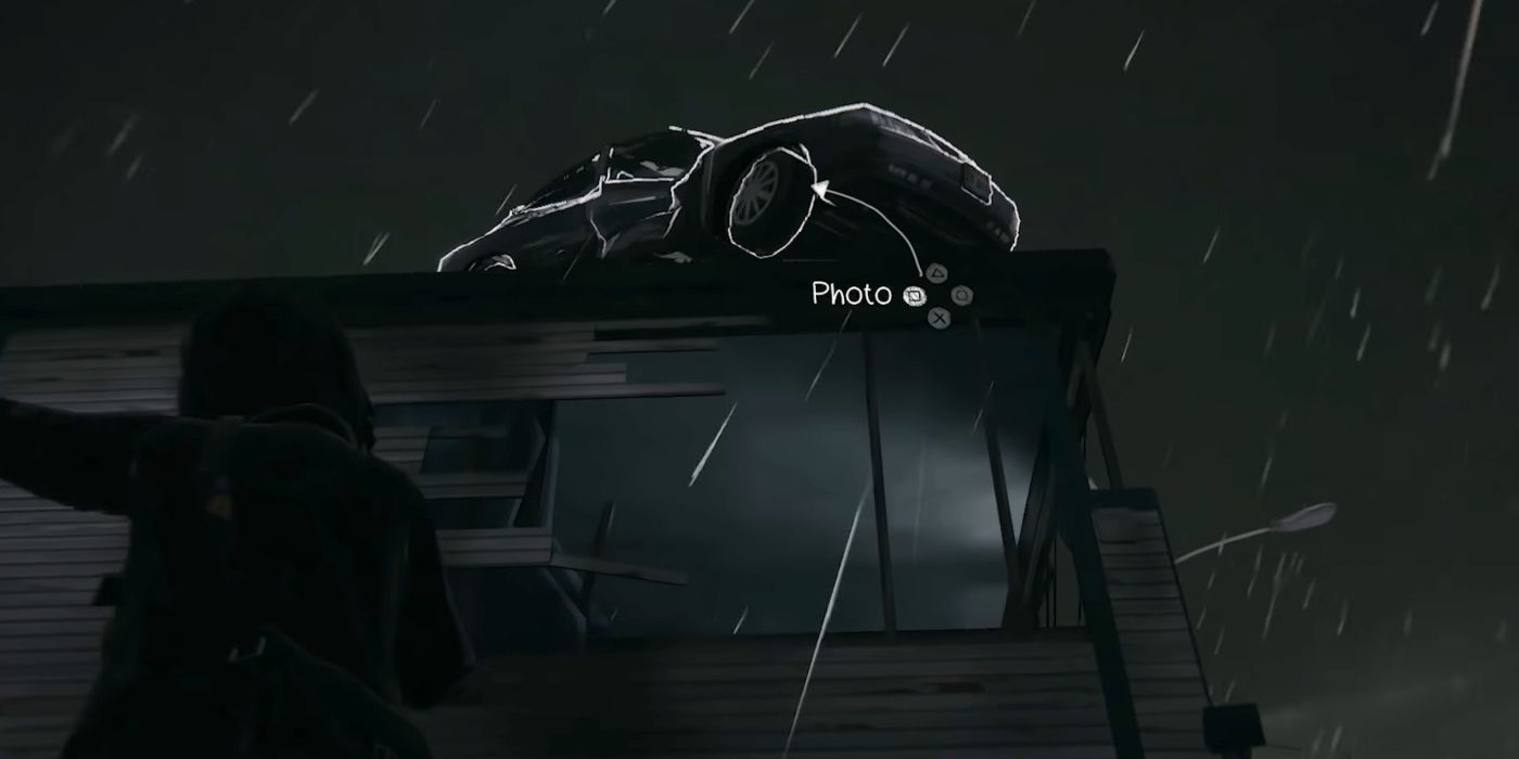Life Is Strange Screenshot Of Car On Roof During Storm