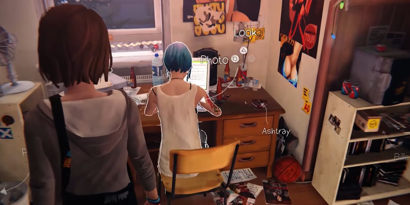 Life Is Strange Screenshot Of Chloe At Desk