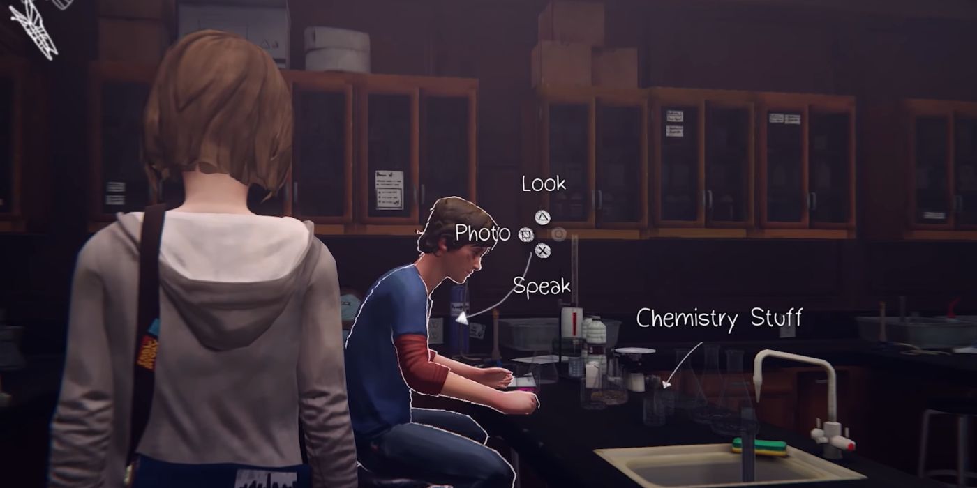 Life Is Strange Screenshot Of Warren In Science Lab