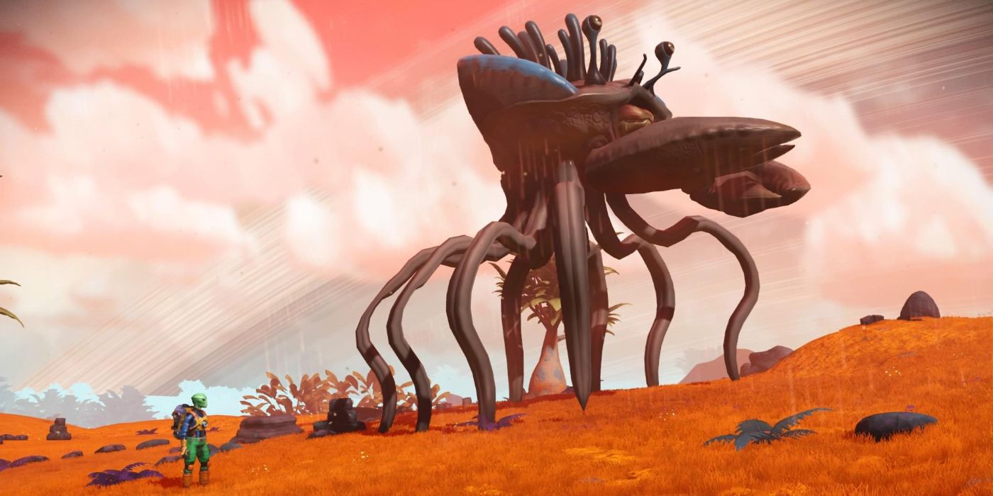 Lovecraftian crab nightmare in No Man's Sky
