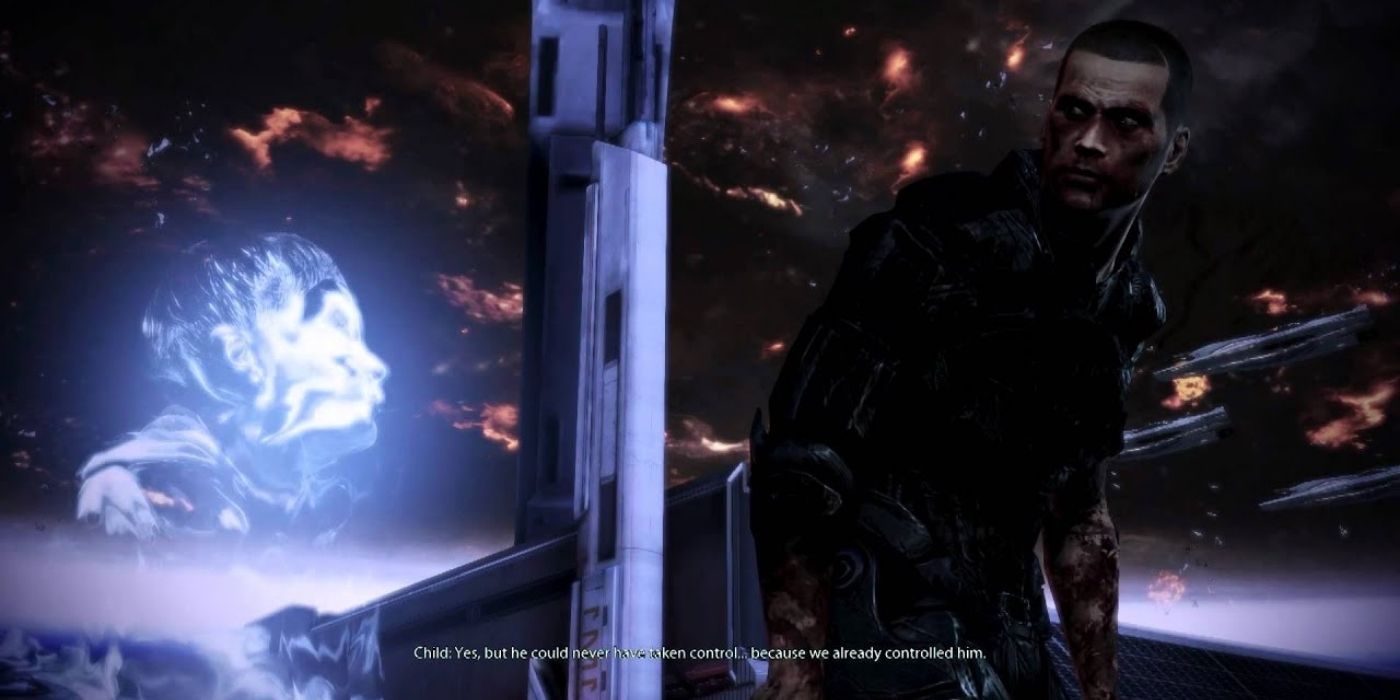 Mass Effect 3 Ending, Shepard Speaking To The Child