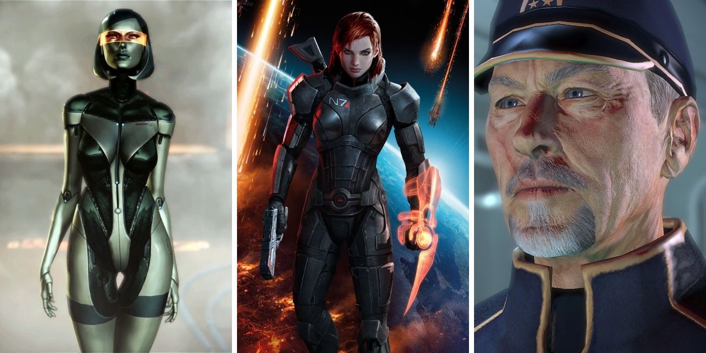 Mass Effect 3 Hacket, EDI, and FemShep Split Image