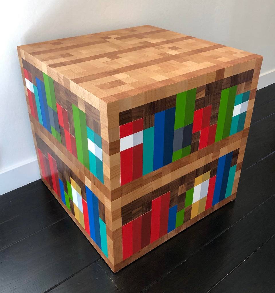 Minecraft Player Creates Real Near Life Sized Bookshelf Block Minecraft Player Creates Real Near Life Sized Bookshelf Block