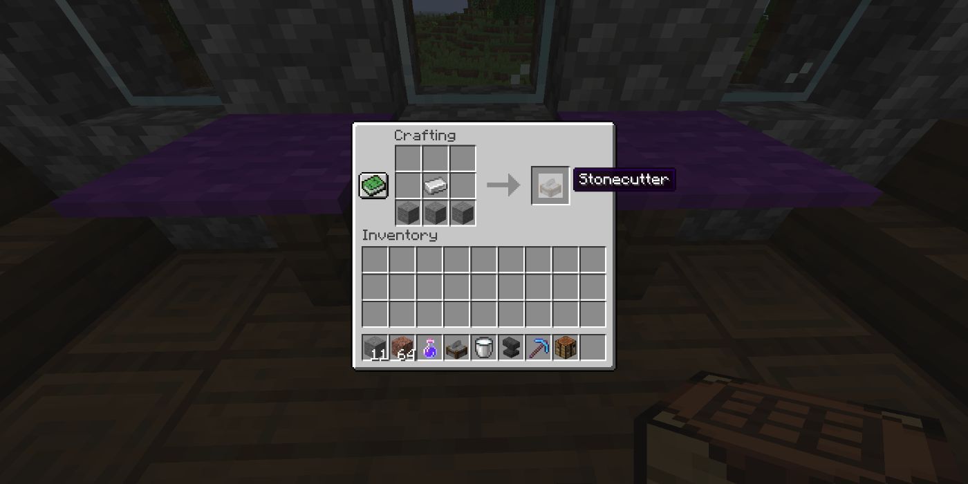 Minecraft Crafting A Stonecutter