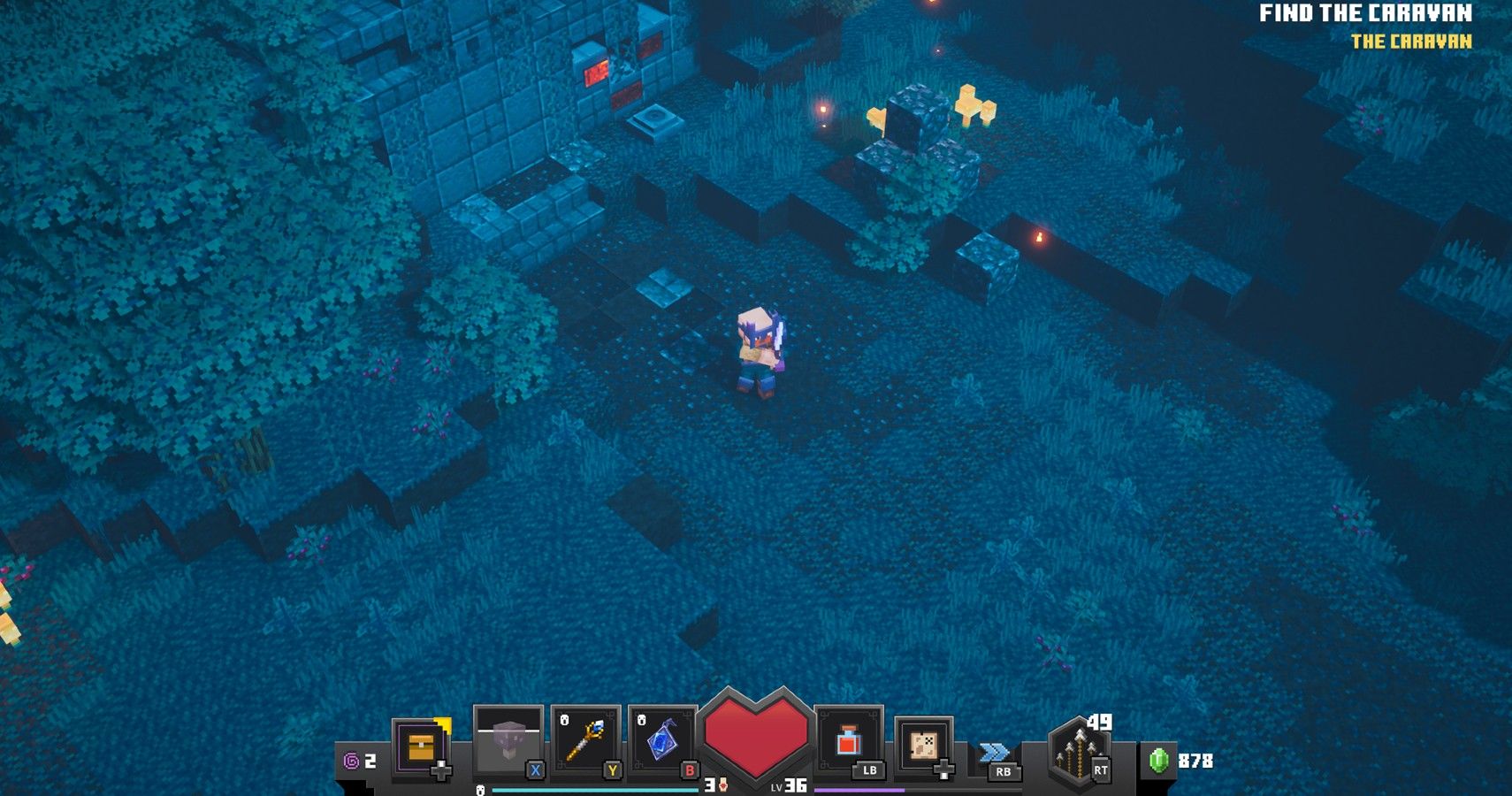Minecraft Dungeons Hidden Chamber Area Creepy Crypt