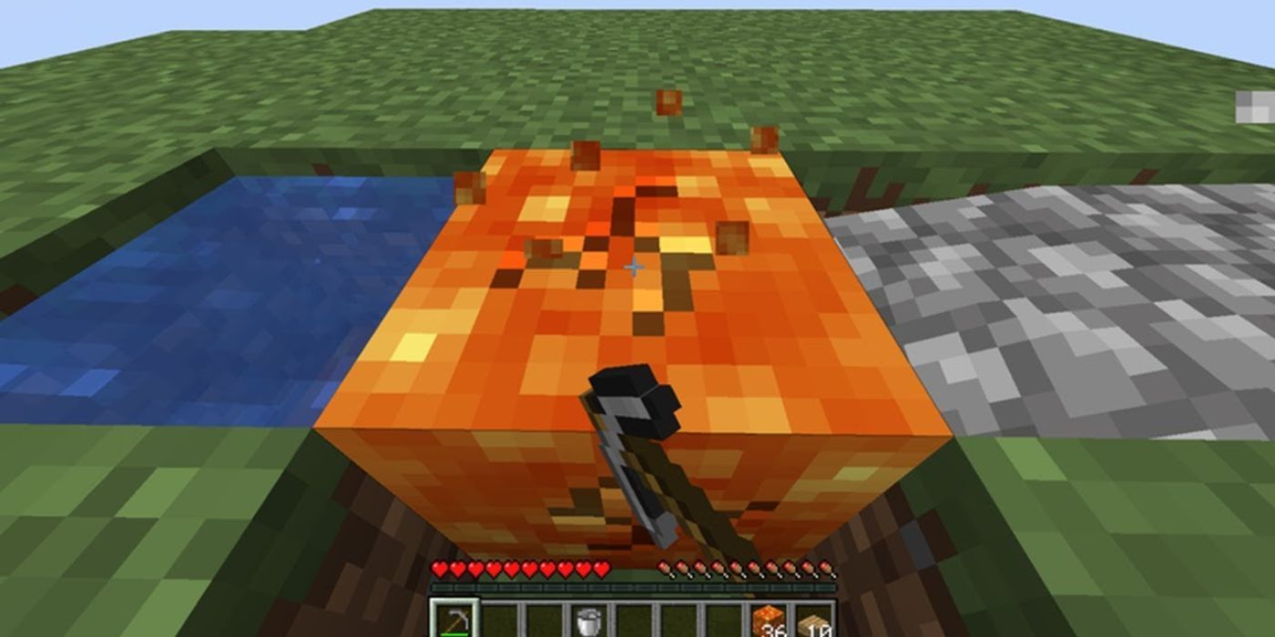 Minecraft Mining Lava