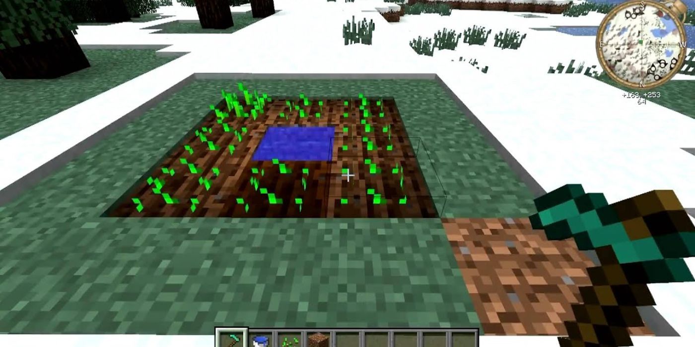 Minecraft snowy tundra wheat farm
