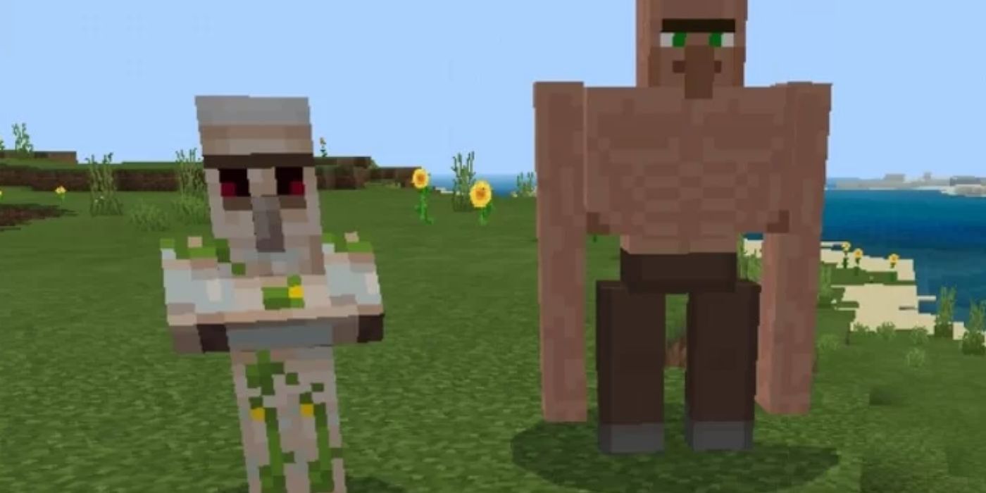 Minecraft Villager And Iron Golem