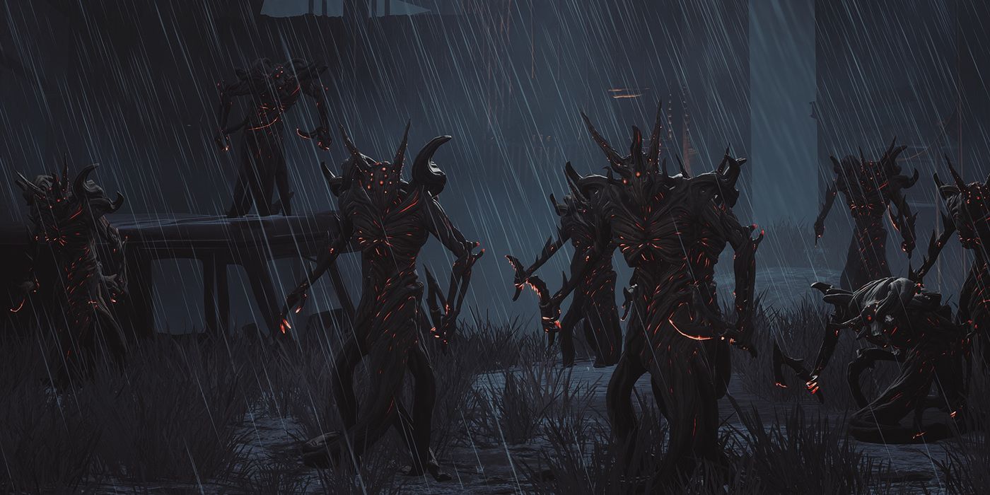 Remnant From The Ashes: The Mob Of Root Enemies From The Intro Sequence Of The Game
