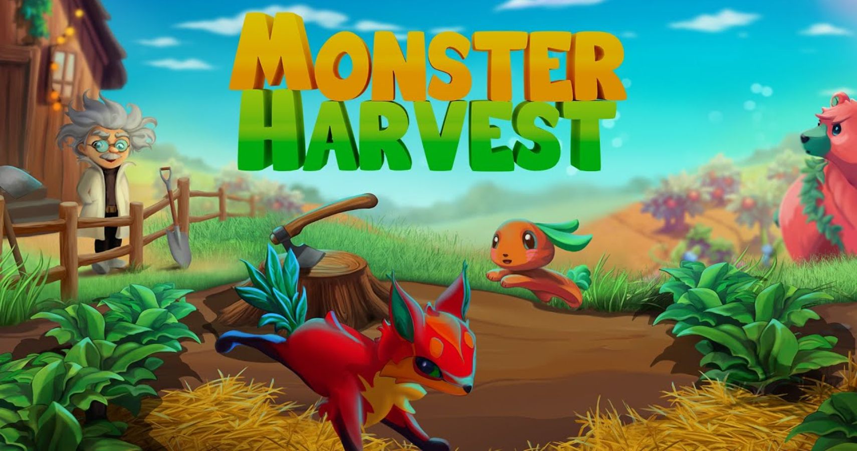 Title Screen for the new game Monster Harvest