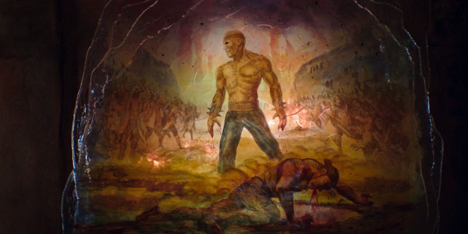 Mural of the Great Kung Lao in Mortal Kombat 2021