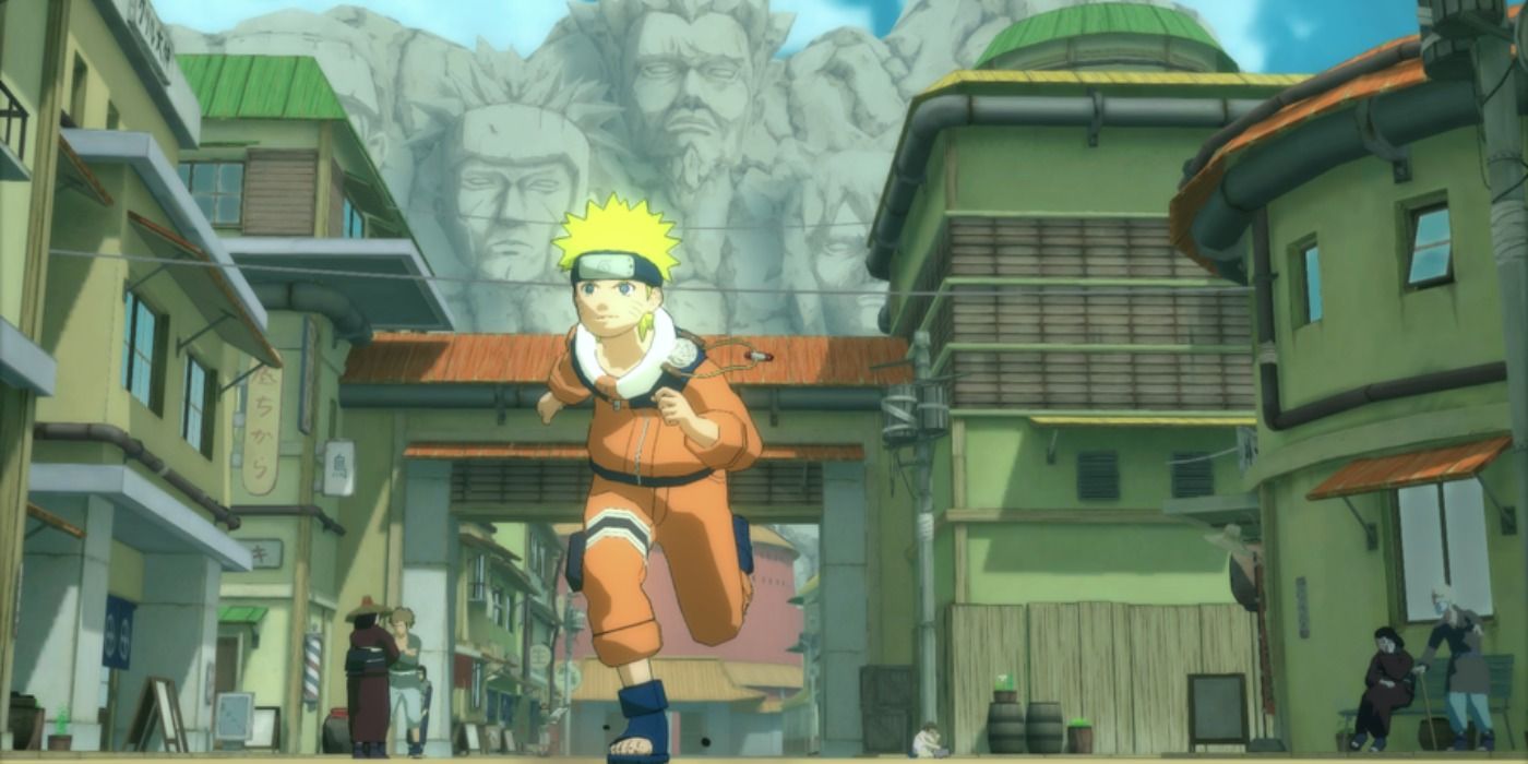 Naruto running in Naruto Ultimate Ninja Storm