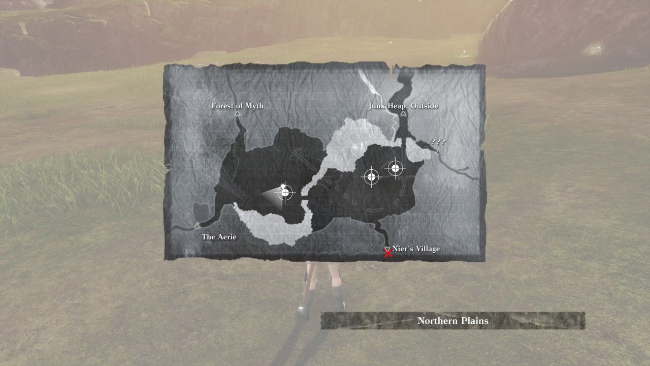 Nier Replicant Lizard Tail locations on map