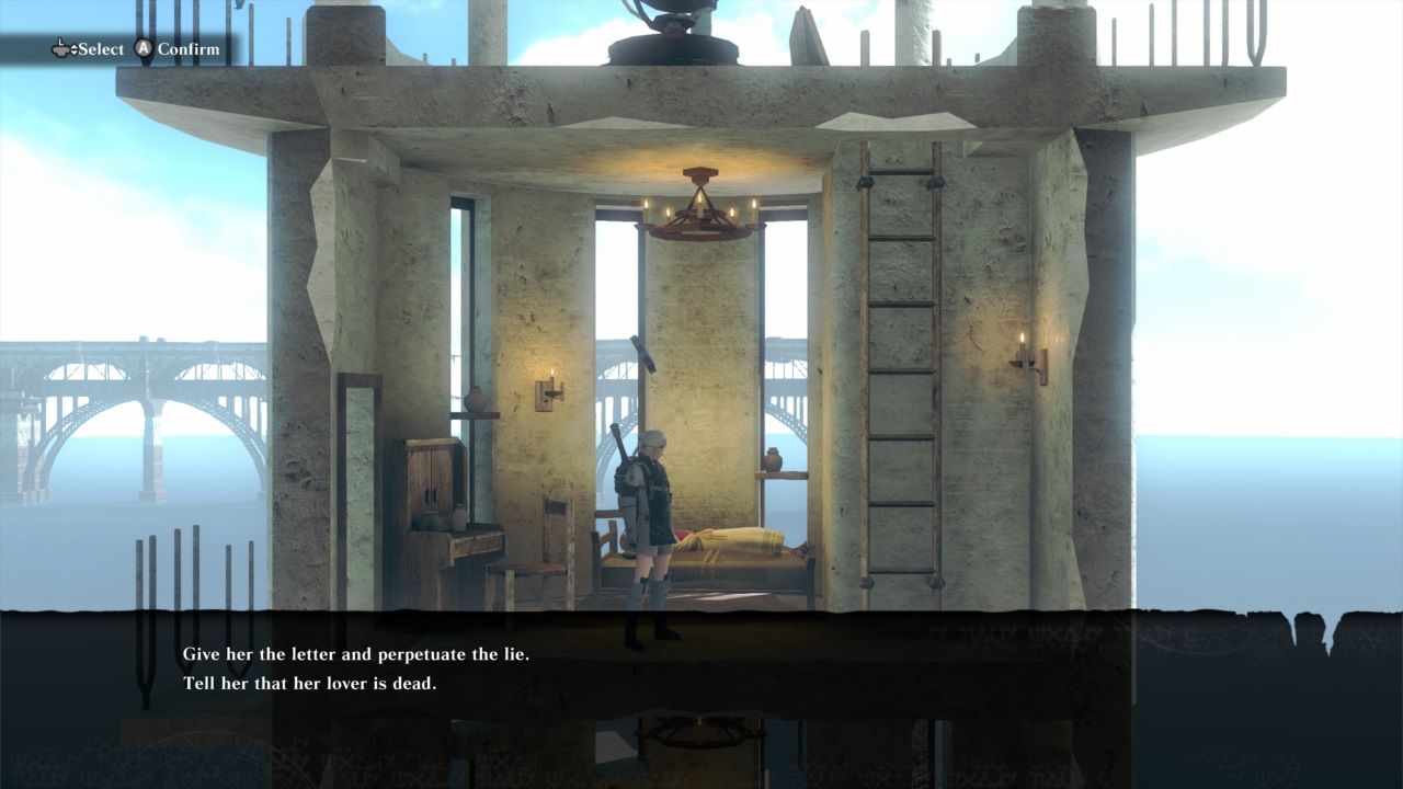 Nier Replicant the lighthouse lady's wrath decision
