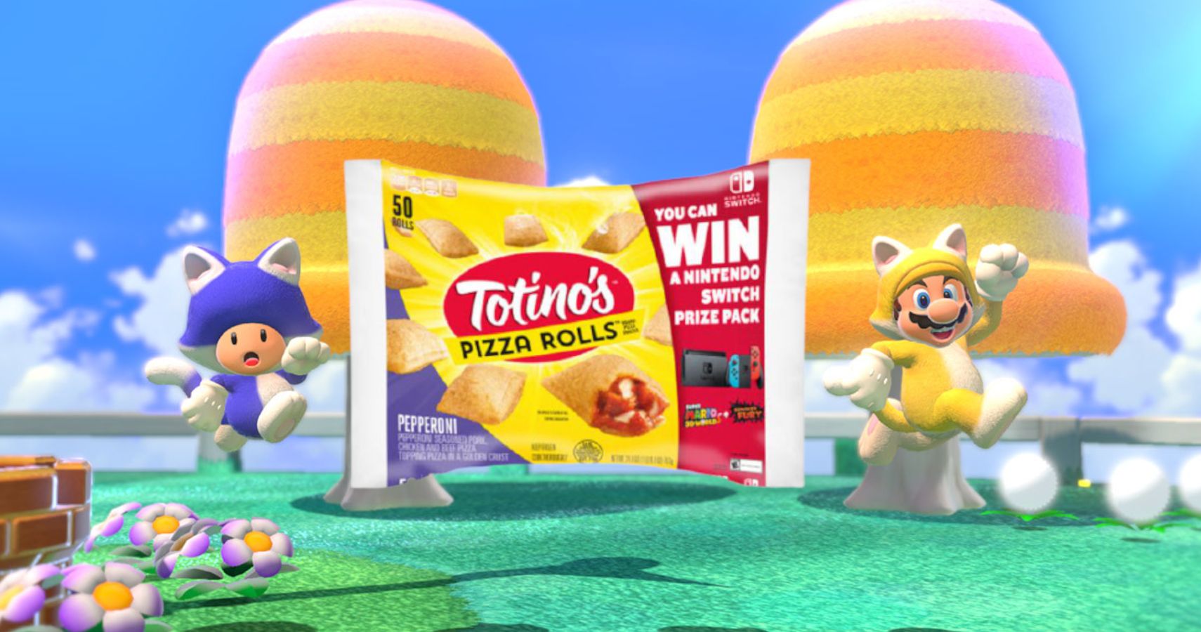Nintendo Totino's Nintendo Switch Giveaway Contest Super Mario 3D World Bowser's Fury