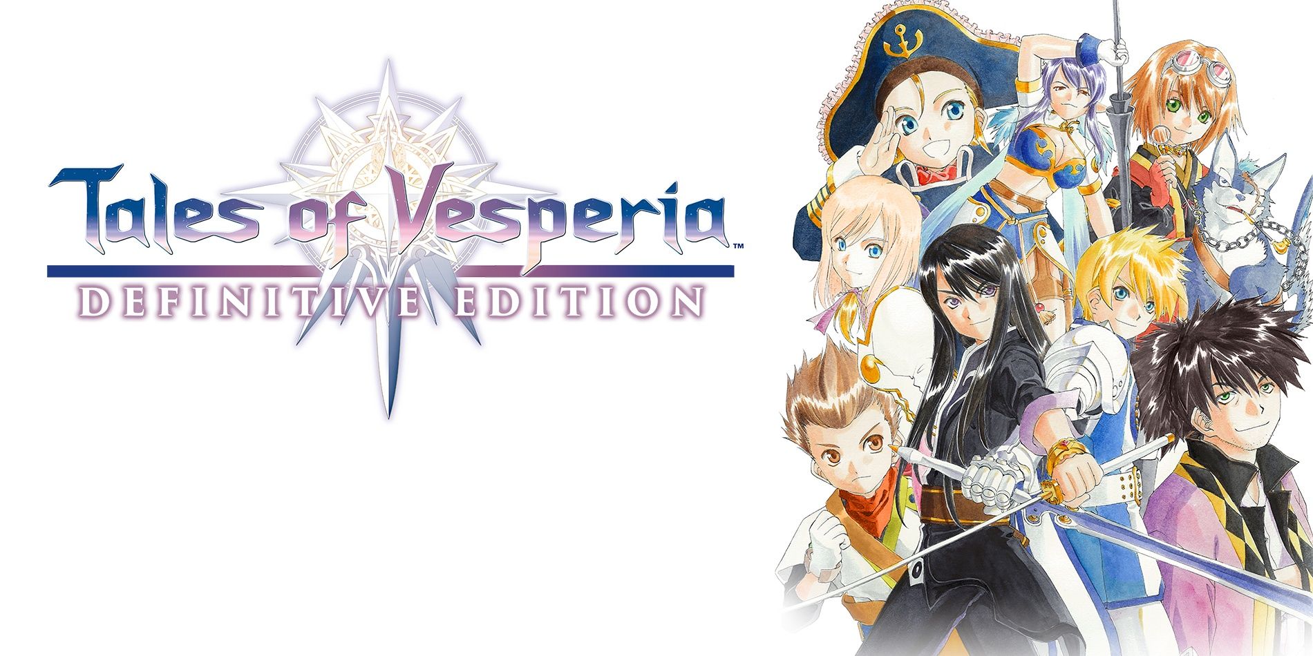 Tales of Vesperia Definitive Edition official promo image showing the cast