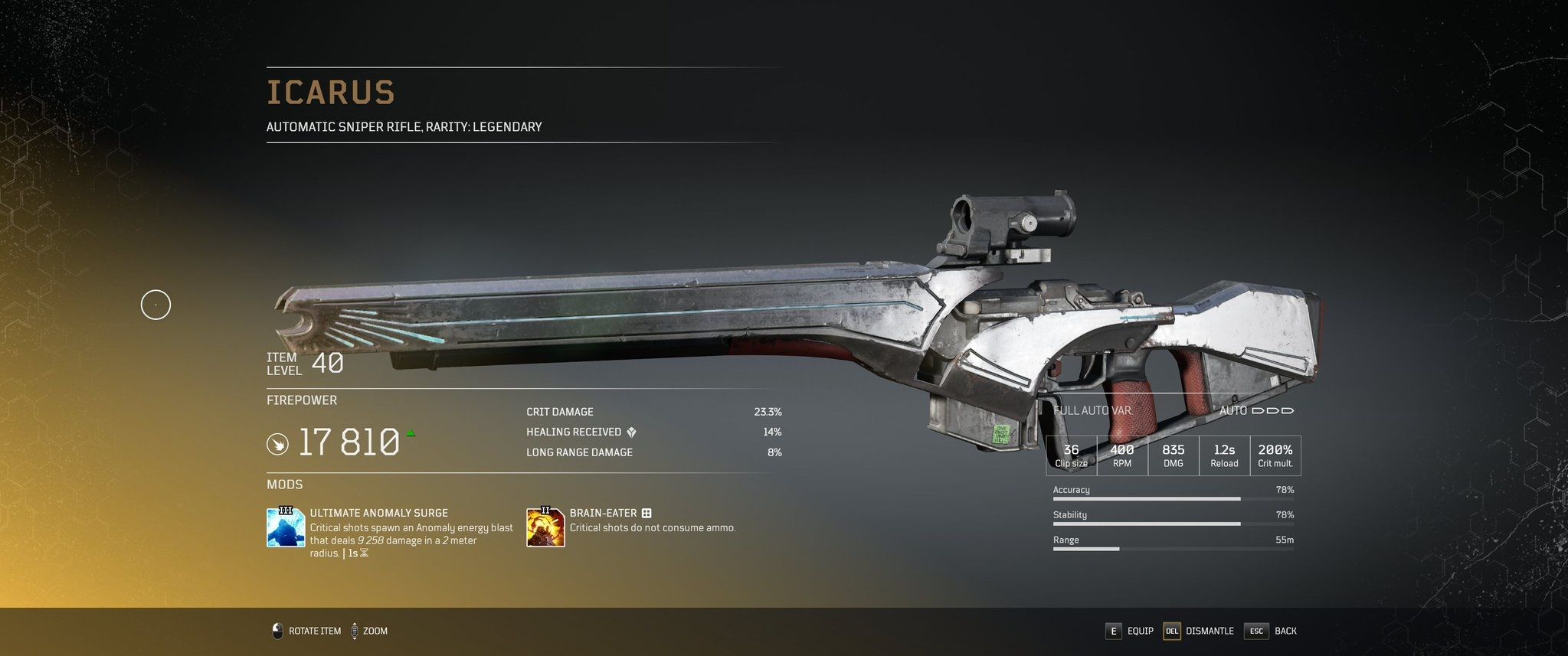 Outriders All Legendary Weapons